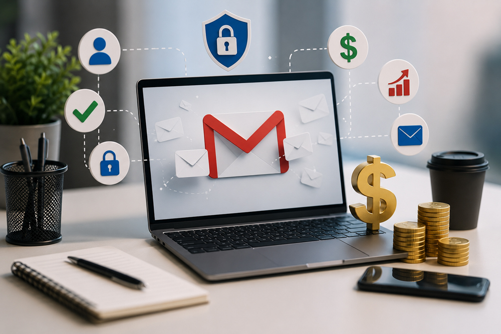 چگونه برای فروش، اکانت جیمیل بسازیم؟