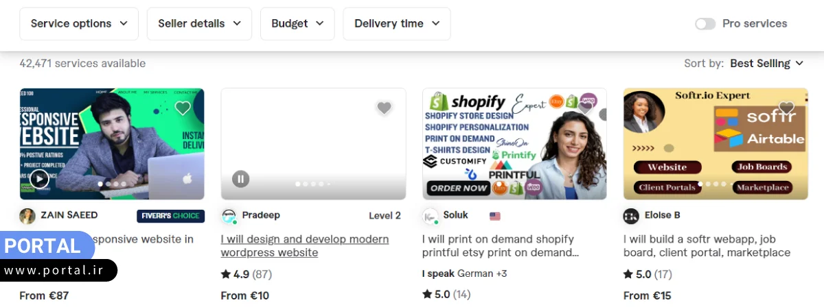 موقعیتهای شغلی سایت فریلنسری freelancer