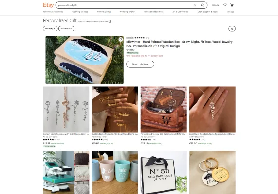 صفحه فروش اتسی