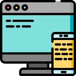 آیکون با مضمون طراحی اپلیکیشن