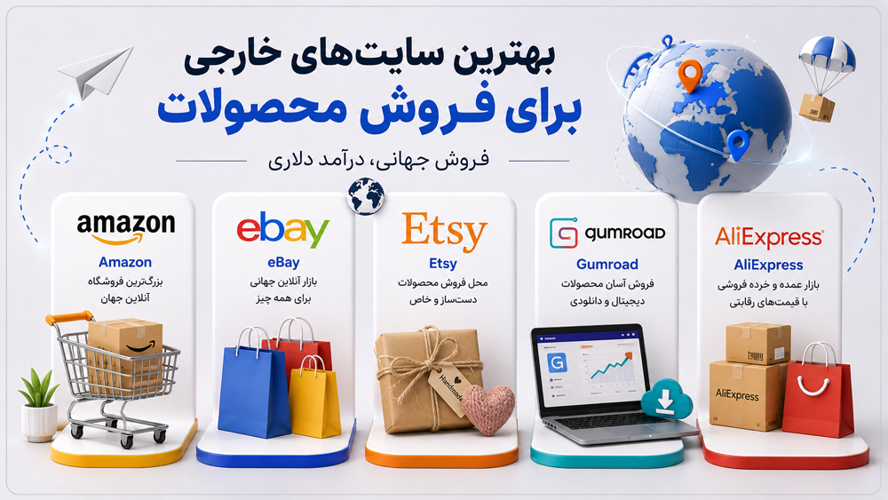 معرفی غولهای تجارت الکترونیک جهانی برای فروشندگان