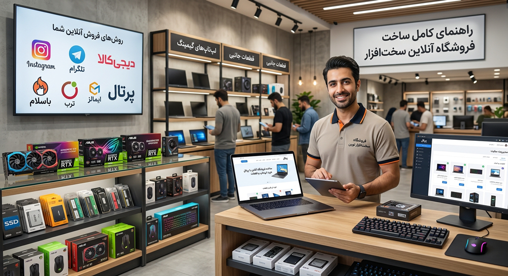 روش‌های مختلف ساخت فروشگاه آنلاین لپ‌تاپ و قطعات