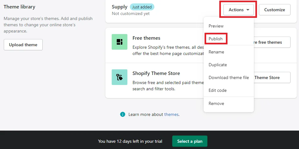 تغییر قالب فروشگاه ساز شاپیفای