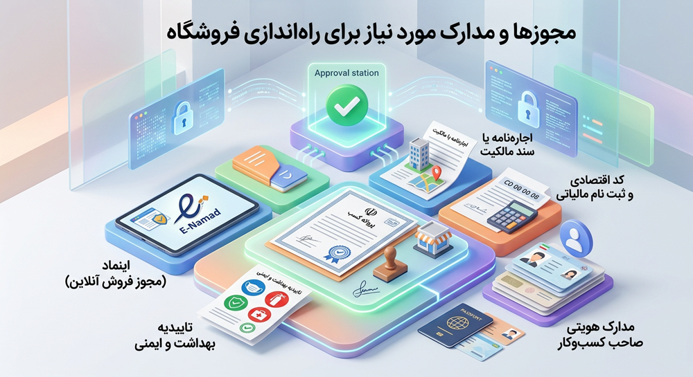 مجوزها و مدارک مورد نیاز برای راه‌اندازی فروشگاه لپ‌تاپ و کامپیوتر