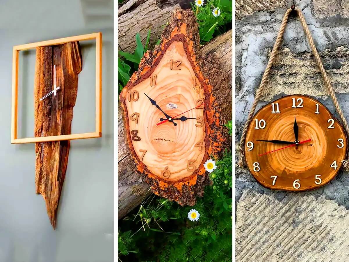 ساعت چوبی دست ساز
