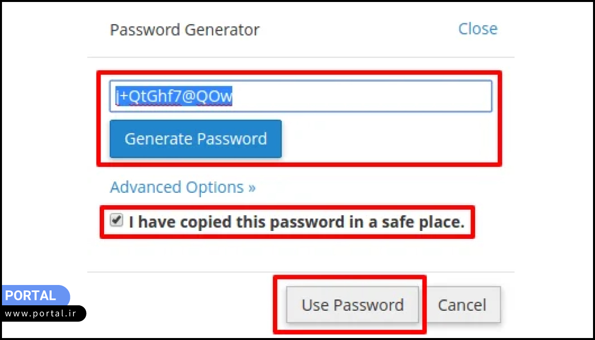 مراحل تعیین رمز در نصب وردپرس