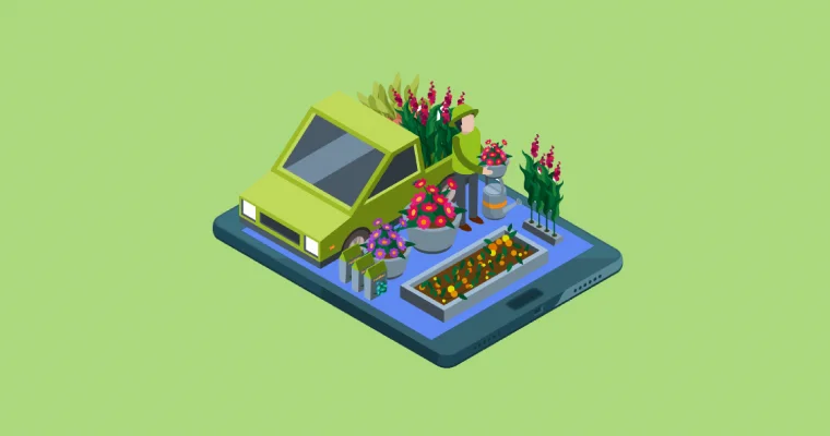 عکس تهیه محصولات گل و گیاه