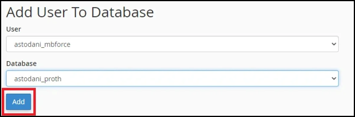 قسمت Add User To Database