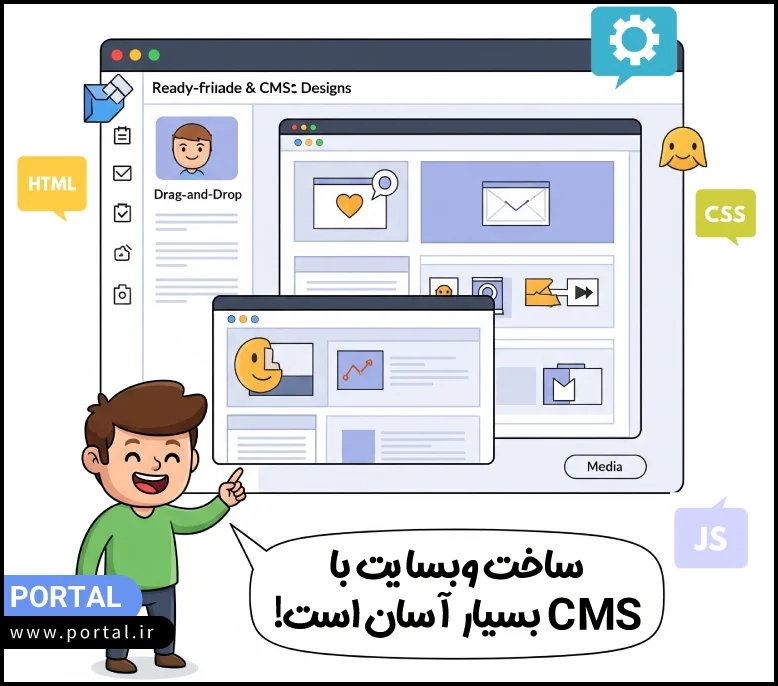 ساخت سایت با کمک cms های آماده
