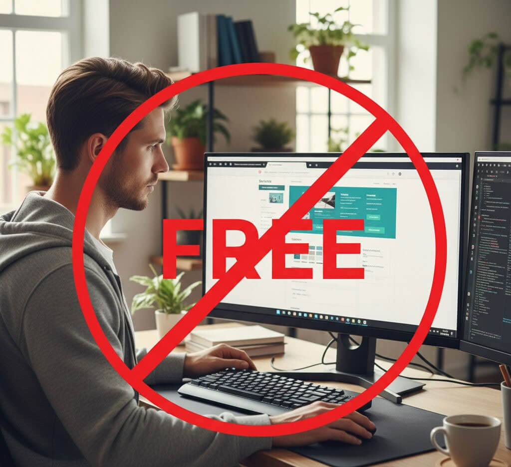 ساخت سایت رایگان، تقریباً غیرممکن است!