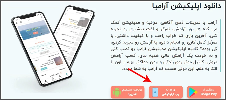 نمونه وب اپلیکیشن