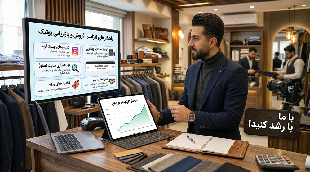 نکات کلیدی برای افزایش فروش و بازاریابی بوتیک مردانه