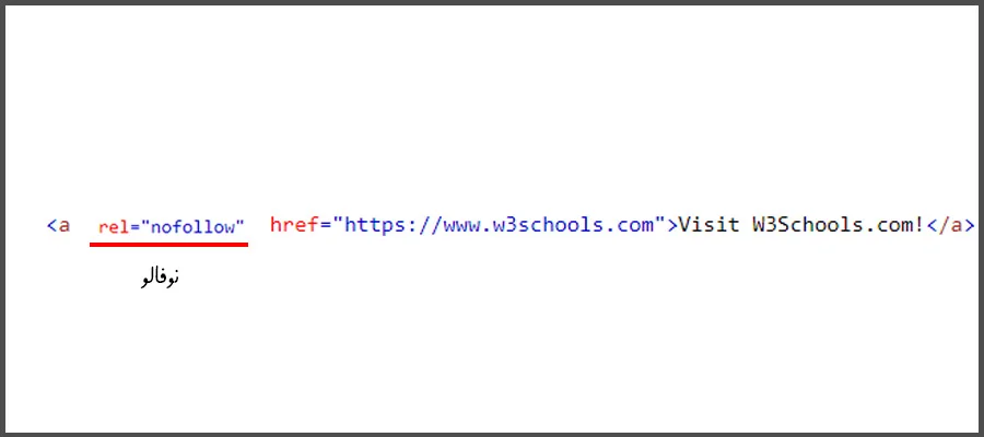 افزودن تگ نوفالو به لینک