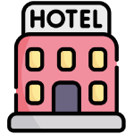 آیکون نشان دهنده هتل و خدمات آن