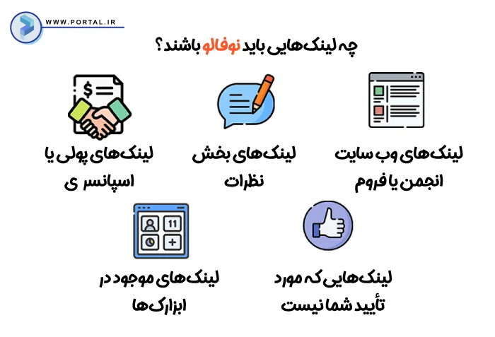 چه لینک هایی باید نوفالو باشند؟