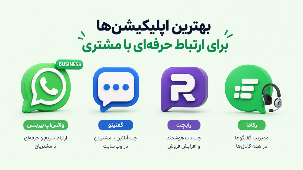 اپلیکیشنهای مدیریت ارتباط با مشتری (CRM) و چت آنلاین