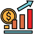 افزایش فروش و درآمد-آیکون