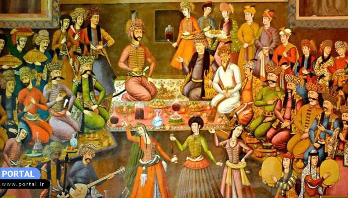نقاشی قدیمی مربوط به عید نوروز باستانی