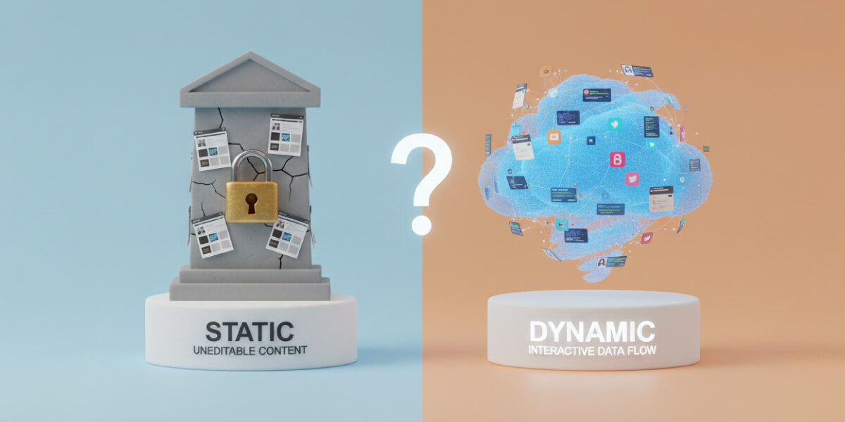 تفاوت طراحی سایت استاتیک و داینامیک، کدام را انتخاب کنیم؟