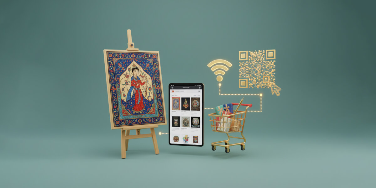 چطور محصولات هنری را در اینترنت بفروشیم؟ راهنمای کامل برای هنرمندان ایرانی