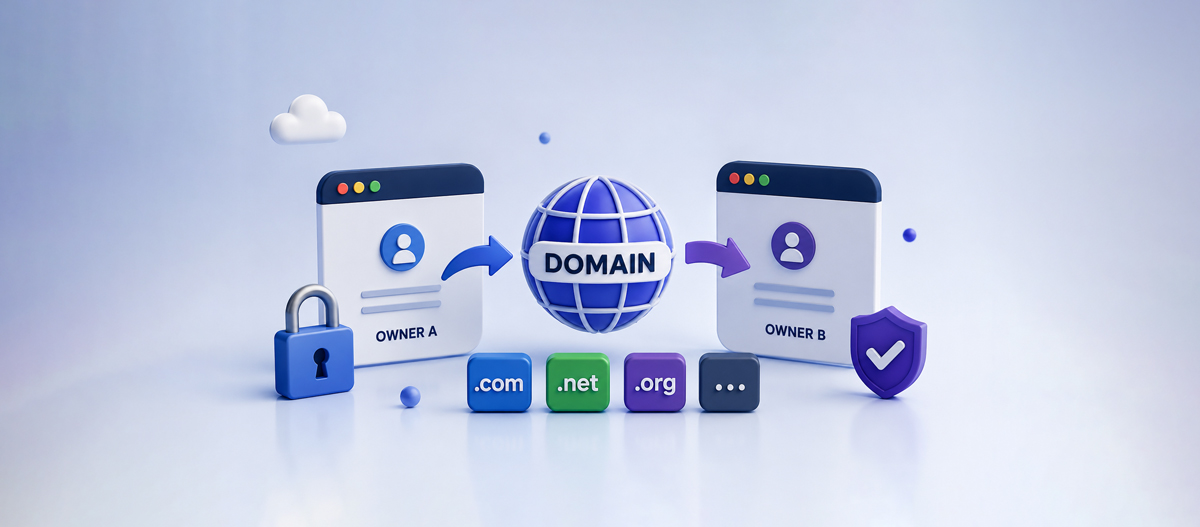 آموزش کامل انتقال مالکیت و امتیاز دامنه‌های بین المللی (com، net، org و…)